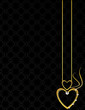 Gold heart patterned background 2 Gold heart patterned background 2