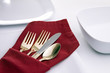White Table Setting