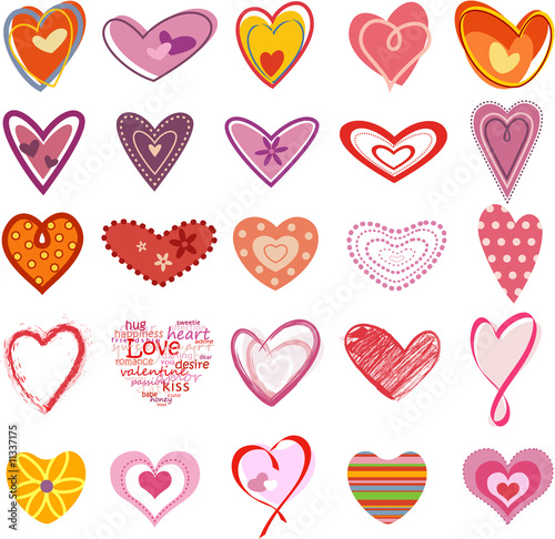 Trendy hearts