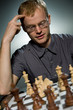Thoughtful chess master
