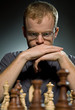 Thoughtful chess master
