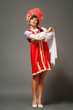 woman in a kokoshnik woman in a kokoshnik