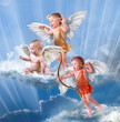 Foto: Baby cupid with angel wings Baby cupid with angel wings