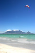 Table Mountain with kite surfer
