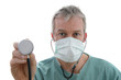 Male Surgeon with stethoscope Male Surgeon with stethoscope