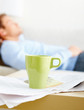 Busy lifestyle - Man asleep on couch