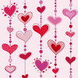 Quadro heart tiles vector