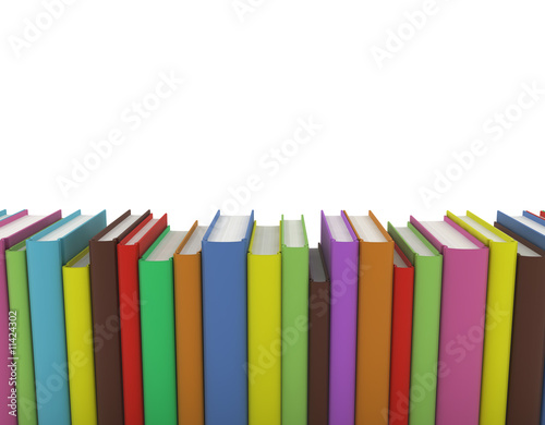 Illustration: Row of Books. Digitally generated image. Row of Books. Digitally generated image.