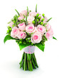bunch of pink roses