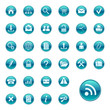 Web icons, buttons. Round series