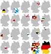 Bundesländer auf Deutschland Bundesländer auf Deutschland