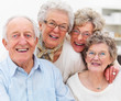 Foto: Portrait of older people smiling happily Portrait of older people smiling happily