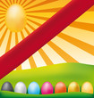 Happy easter empty yeallow card
