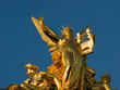 Golden sculpture on the top of the Opera Garnier