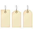 Tags. Set of three decorative labels.