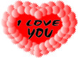 red stars heart I love you