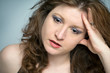 Emotionally Stressed Woman Looking Upset and Depressed