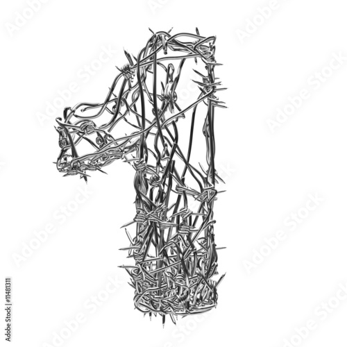 barbed wire font. Barbed wire font 1