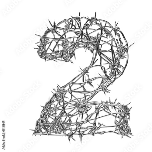 barbed wire font. Barbed wire font 2