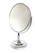 Silver mirror isolated on white