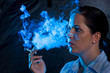 Smoking woman with a cigarette