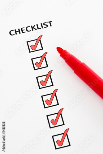 Photo: Checklist Checklist