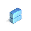Four Cubes, Stacked Two Over Two