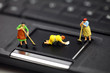 Foto: Computer anti-virus or data security concept. Computer anti-virus or data security concept.