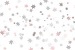 flocons roses