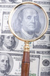 magnifier with money magnifier with money