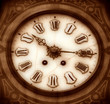 Old wooden clock