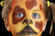 Enfant maquillé en chien