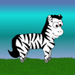 Cartoon Zebra
