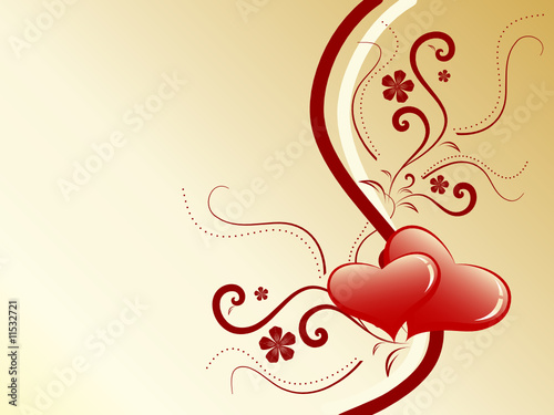 Zoom Not Available: Vector images scale to any size. valentine background