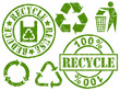 Recycle rubber stamps