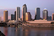 Tampa Skyline  Panoramatic view on modern skyscrapes