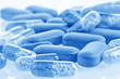 medical pills and tablets background