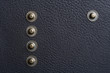Black flat leather