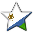 lesotho button flag star shape