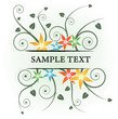 Spring floral background with place for your text Spring floral background with place for your text
