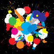Color paint splashes. Vector background Color paint splashes. Vector background