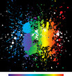 Color paint splashes. Gradient vector background Color paint splashes. Gradient vector background