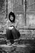 girl near house