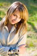 young girl outdoors