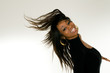 Beautiful black  female dancing