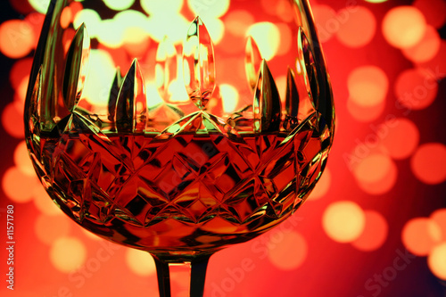Photo: glass of cognac with background glass of cognac with background