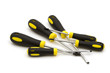 screwdrivers group on white background