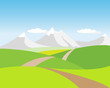 Landschaft mit Berge