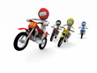 Gara tra motociclette in 3D Gara tra motociclette in 3D