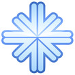 Symbole de la climatisation du froid métal (détouré)
